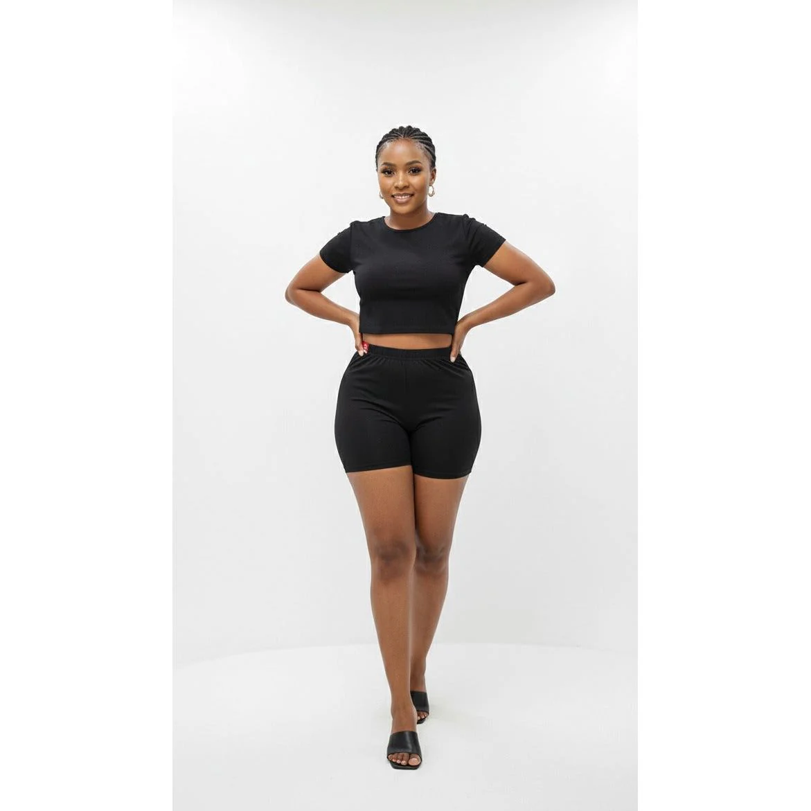 Plus Size Thin High-Waist Body Shaping Tights Pants - Image 2