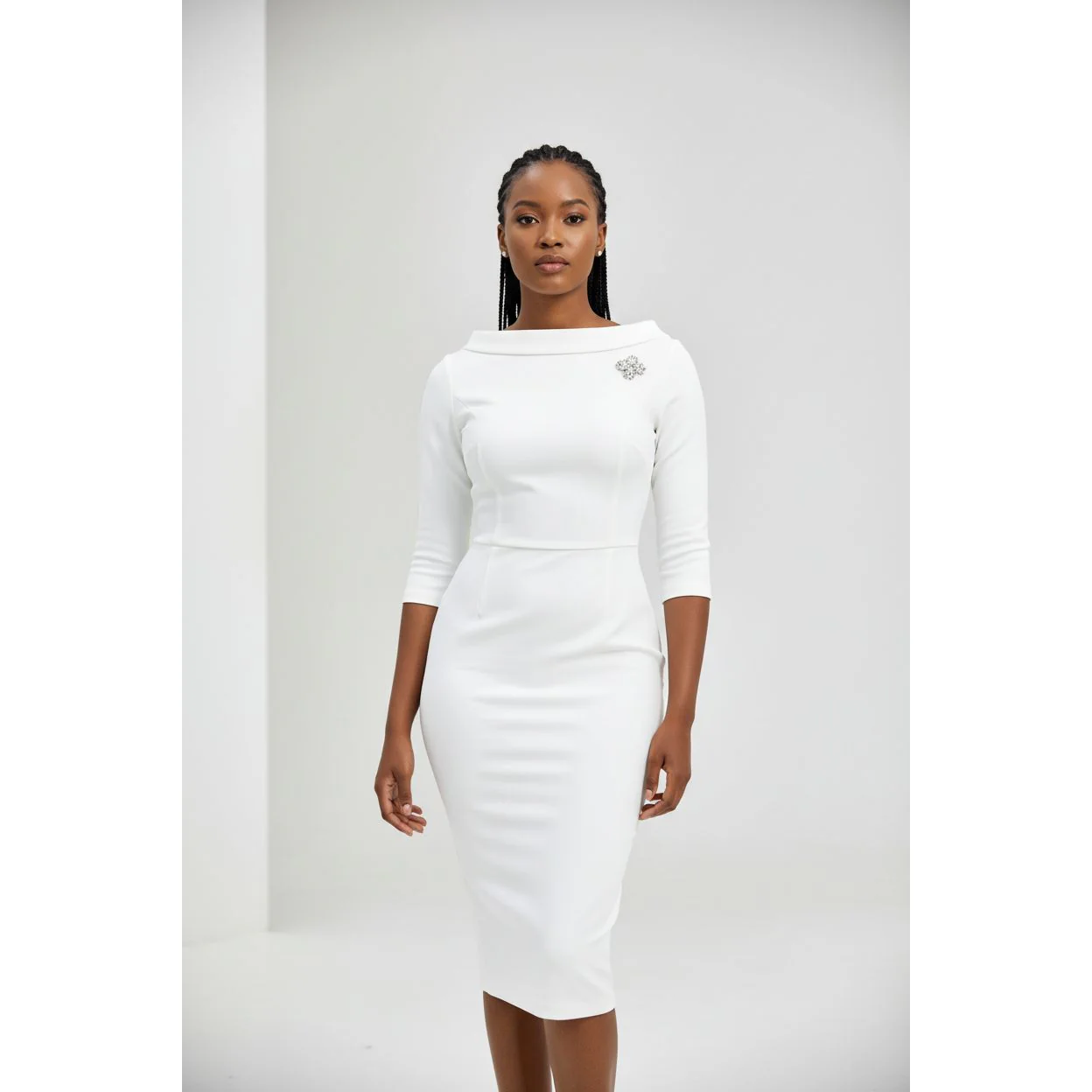 Three Quarter Sleeve bodycon dress - Image 4