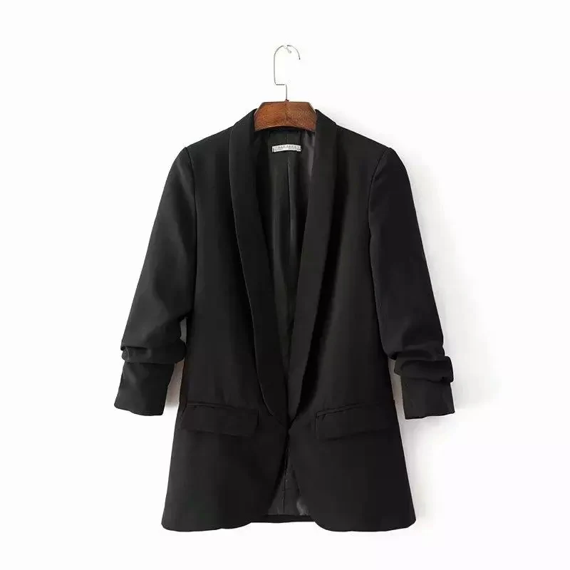 Three Quarter Sleeve Regular Fit Formal Blazer - Image 2