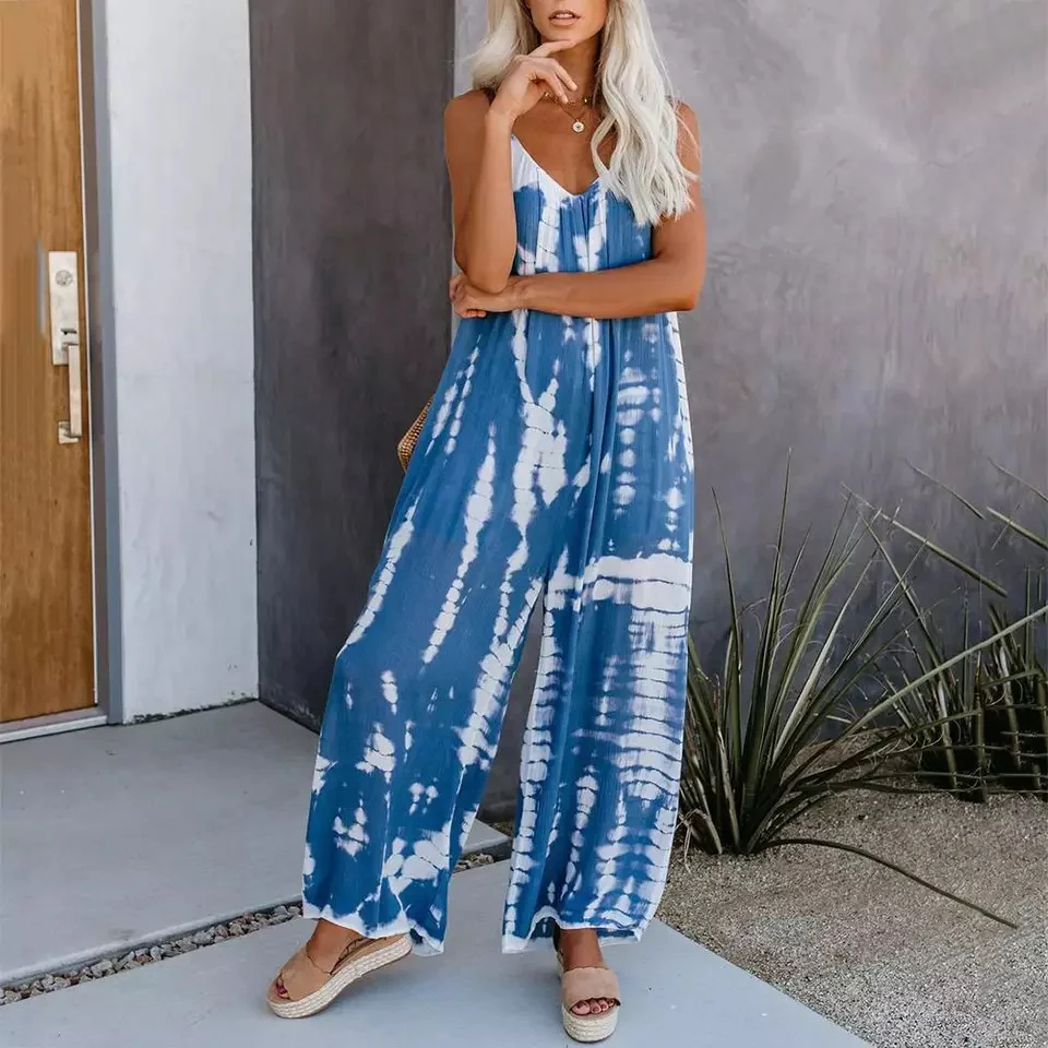 Tie Dye Loose Jumpsuit - Image 3