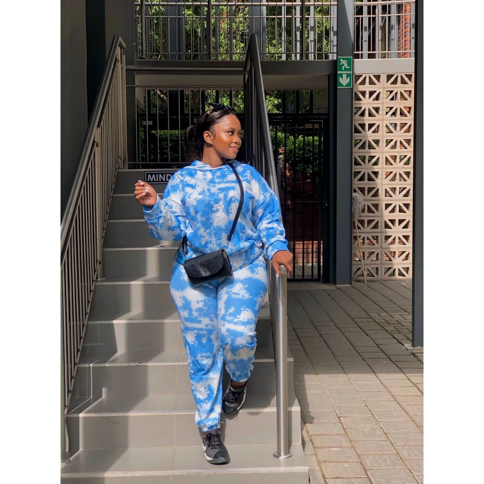 Tie Dye Multi Color Hooded Tracksuit - Image 3