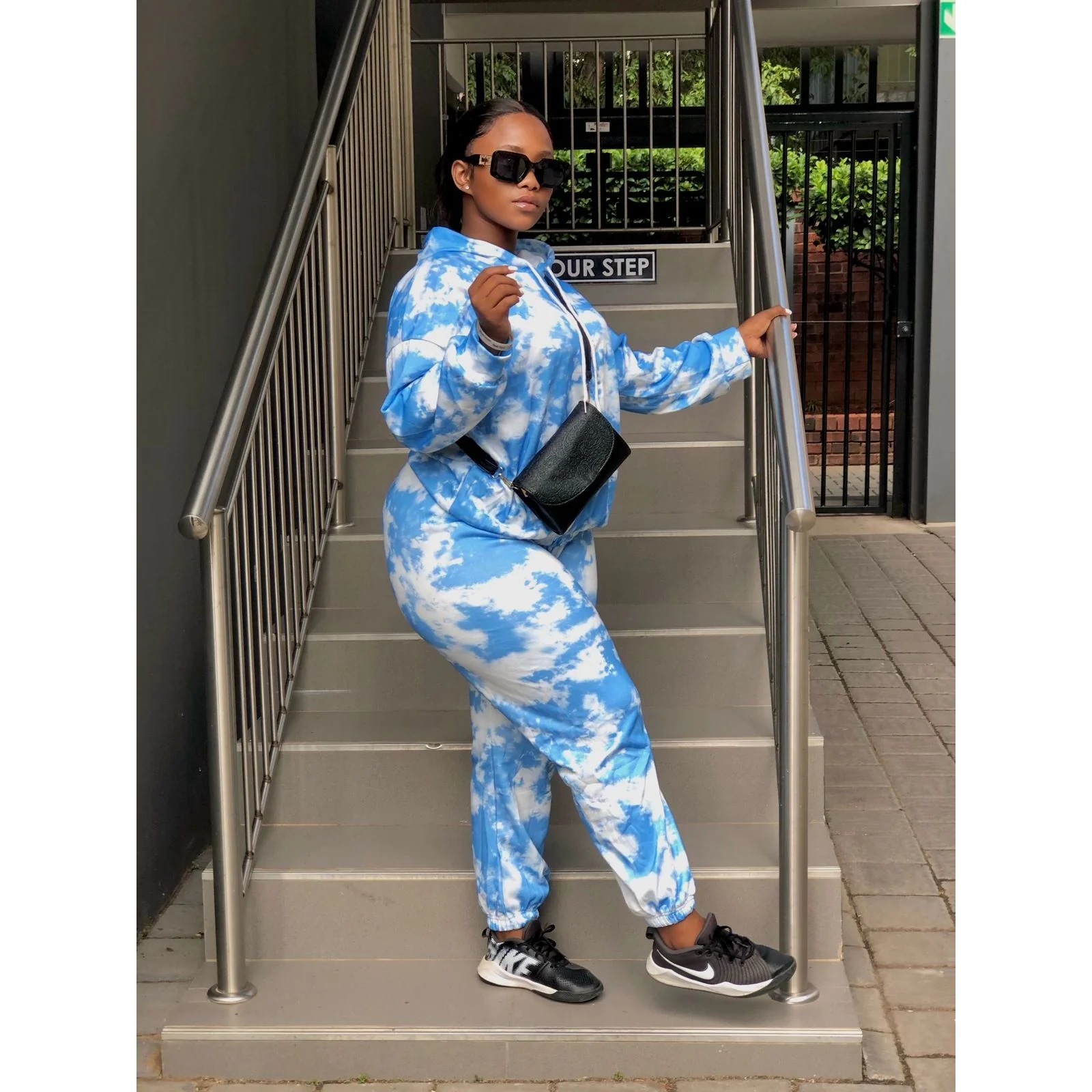 Tie Dye Multi Color Hooded Tracksuit - Image 5