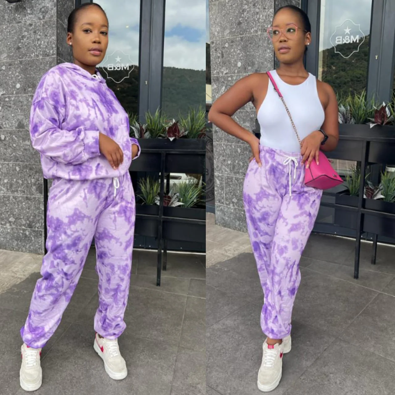 Tie Dye Multi Color Hooded Tracksuit - Image 8
