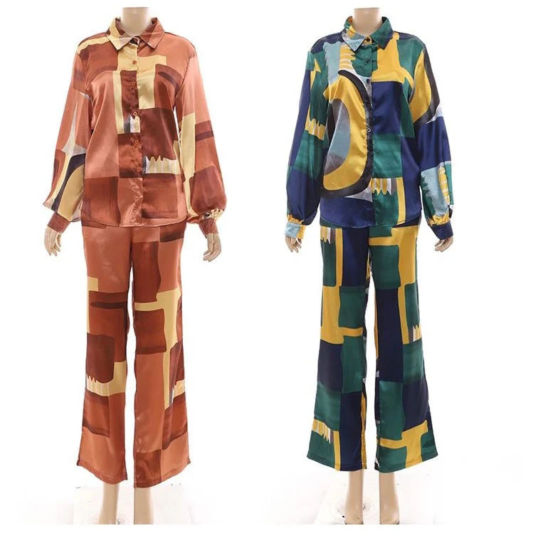 Tie Dye Print Shirt and Pants Set - Image 5
