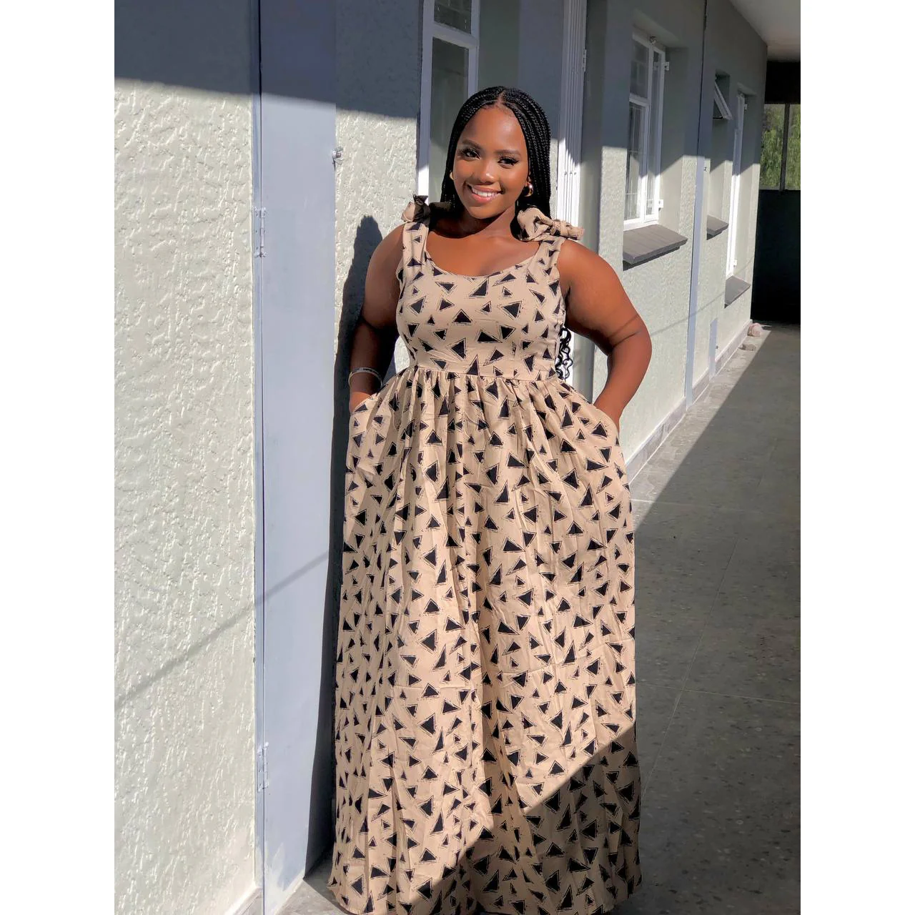 Tie Shoulder Maxi Dress - Image 4