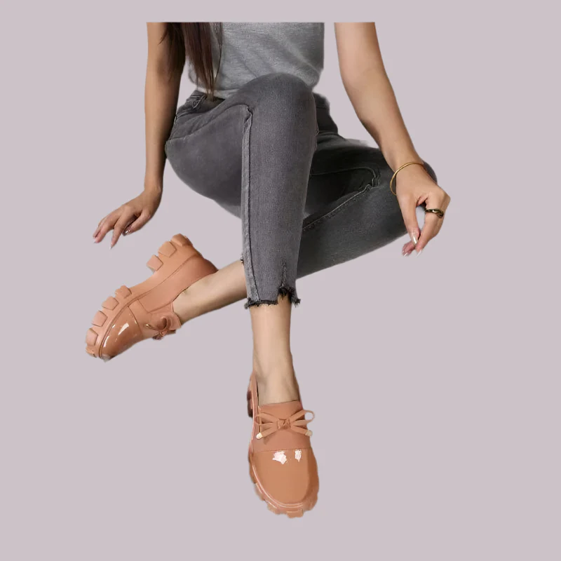 Tight String Chunky Casual Fashion Loafer Shoes. - Image 4