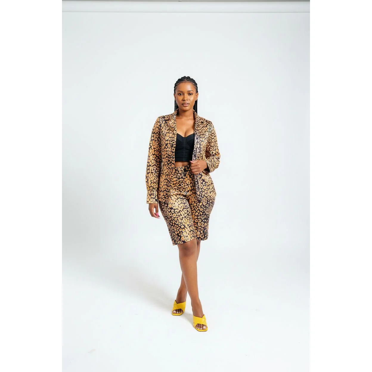 Traditional Dark Spotted Long Sleeve Top - Image 2