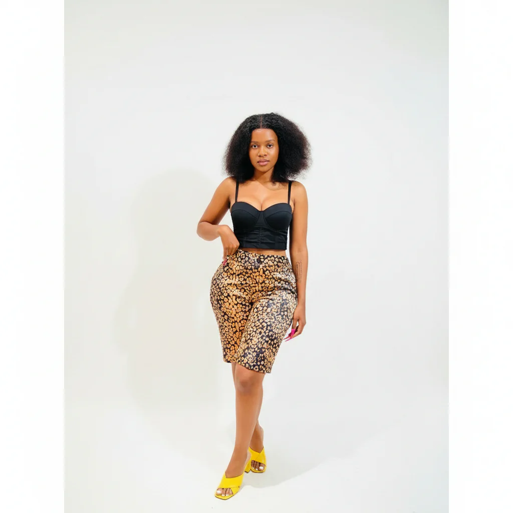 Traditional Dark Spotted Short Pant