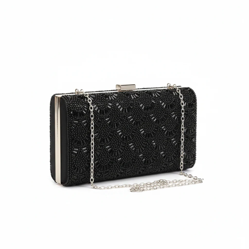 Transfigure Satin Envelope Clutch Handbag - Image 3
