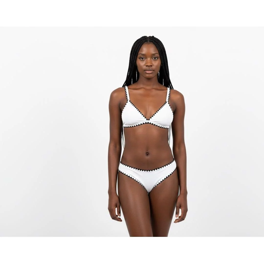 Triangle Top & High Leg Cut Low Rise Cheeky Bikini