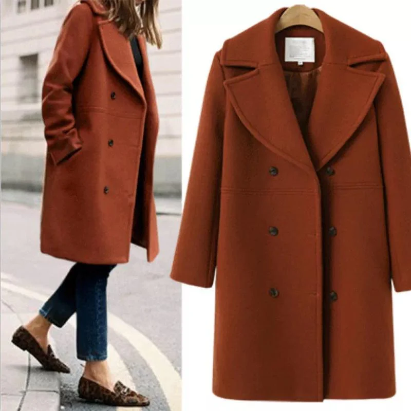 Turn-Down Collar Coat - Image 3