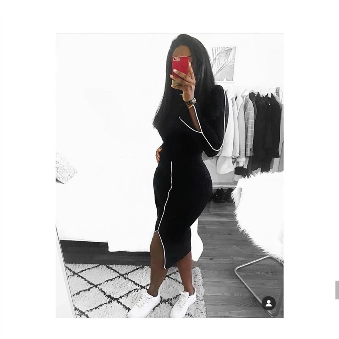 Turtleneck Bodycon Dress - Image 5
