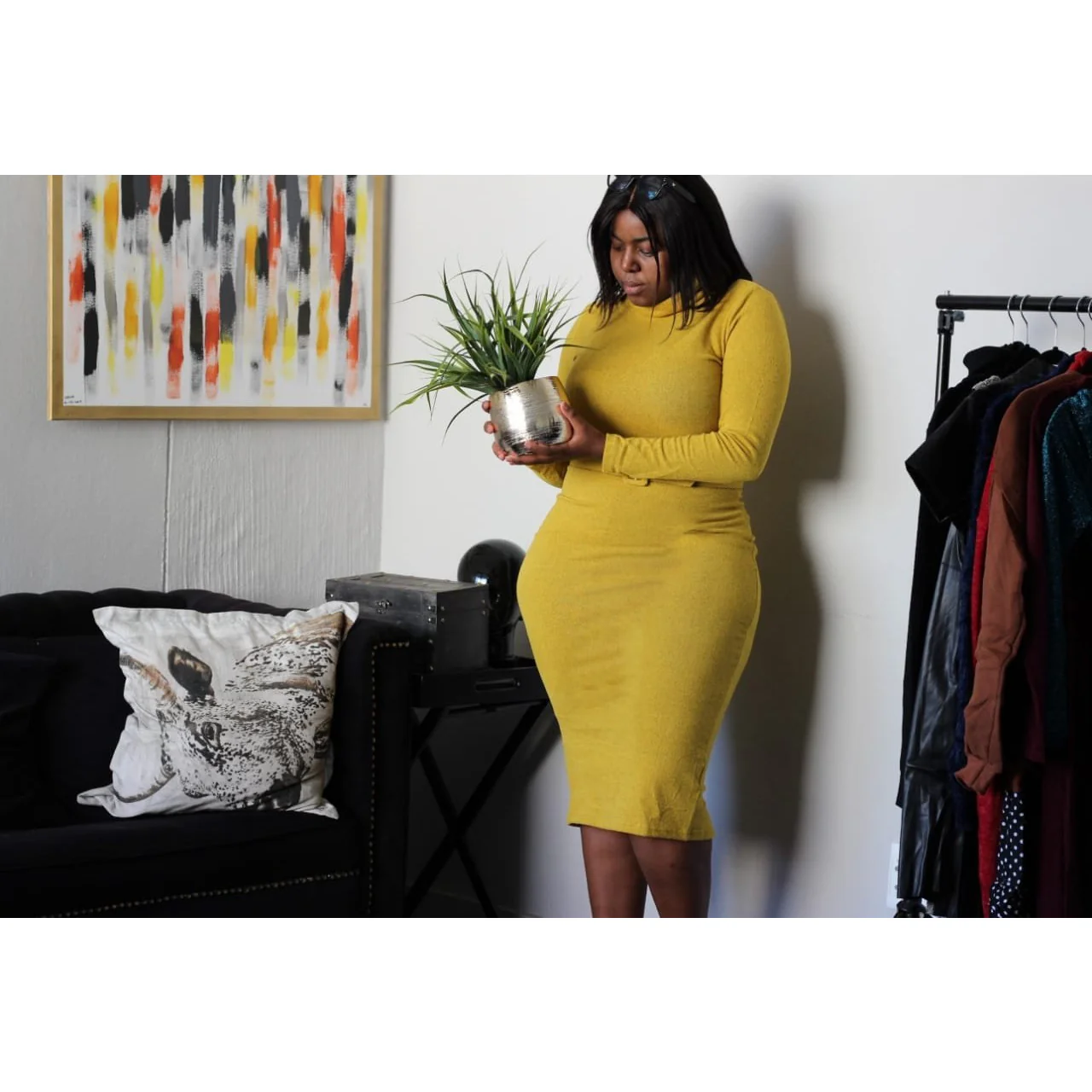 Turtleneck Bodycon Dress - Image 3