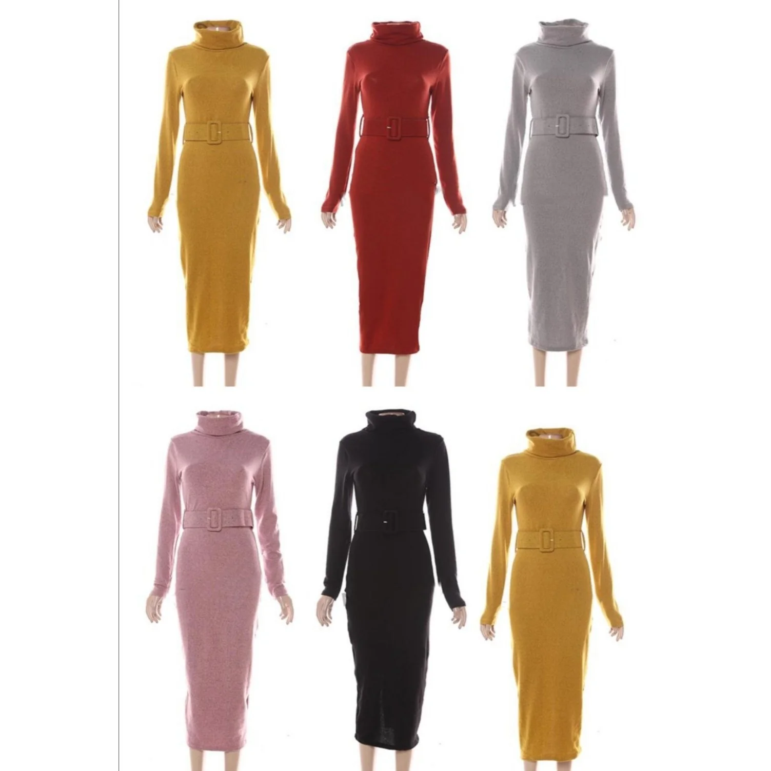 Turtleneck Bodycon Dress - Image 5