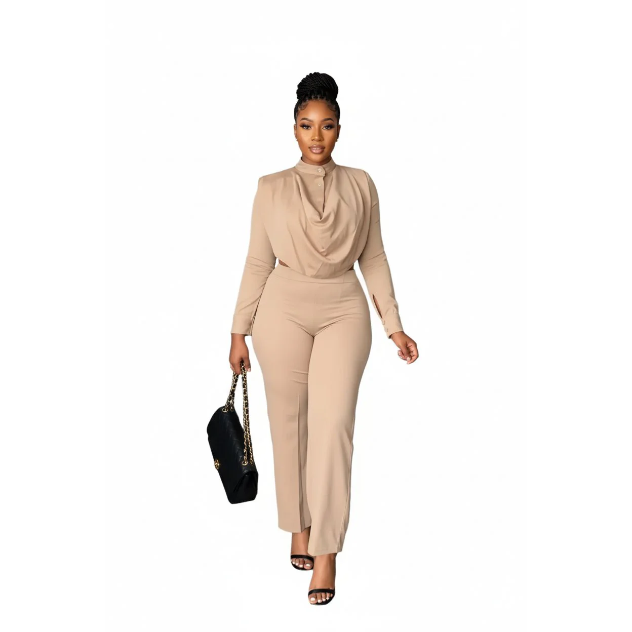Turtleneck Long Sleeve and Pant Set - Image 5