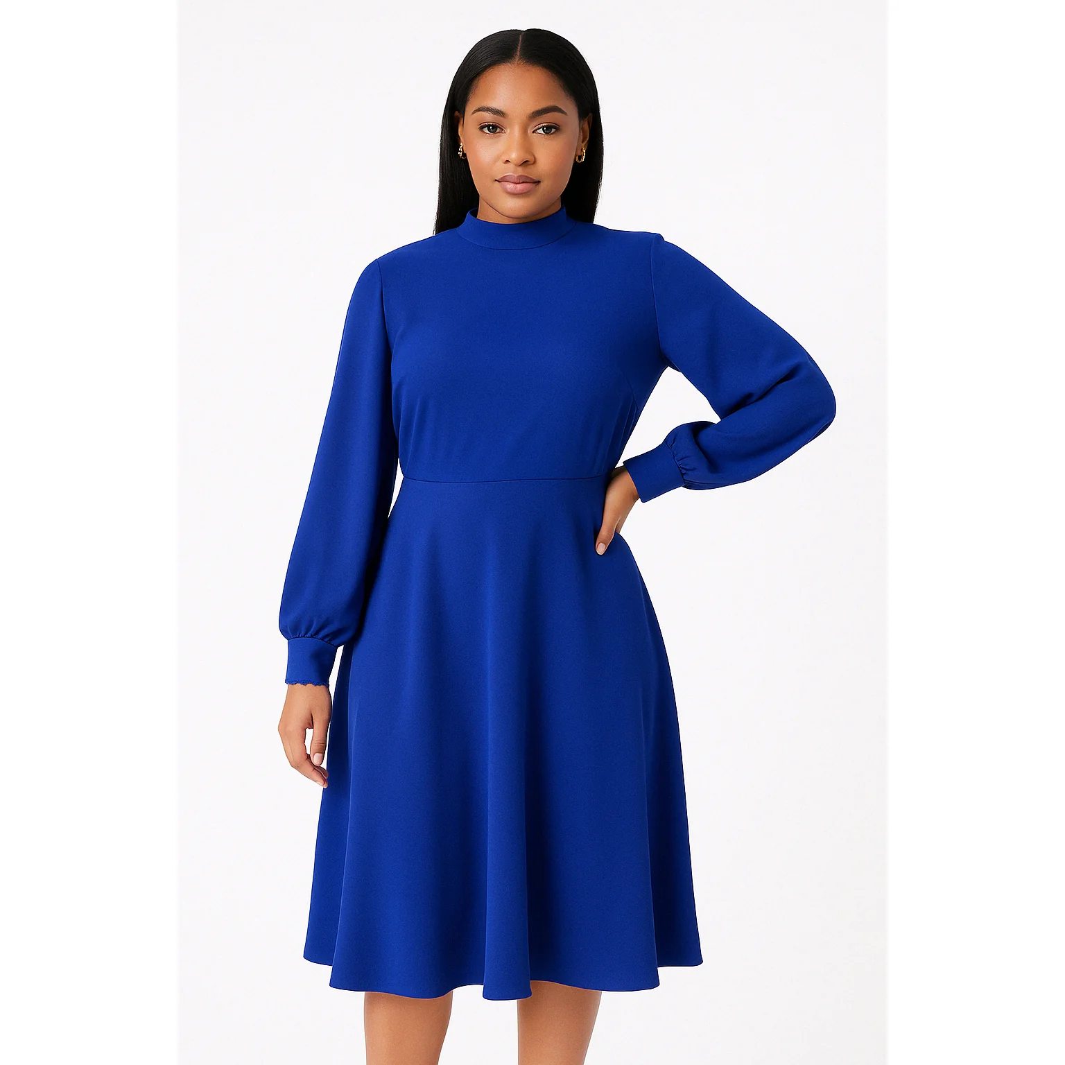 Turtleneck Long Sleeve Dress - Image 3