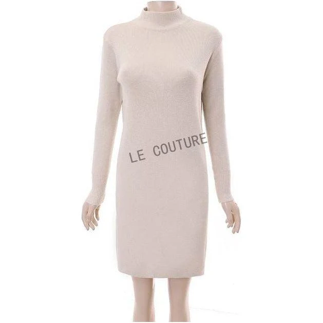 Turtleneck Long Sleeve Midi Dress - Image 4