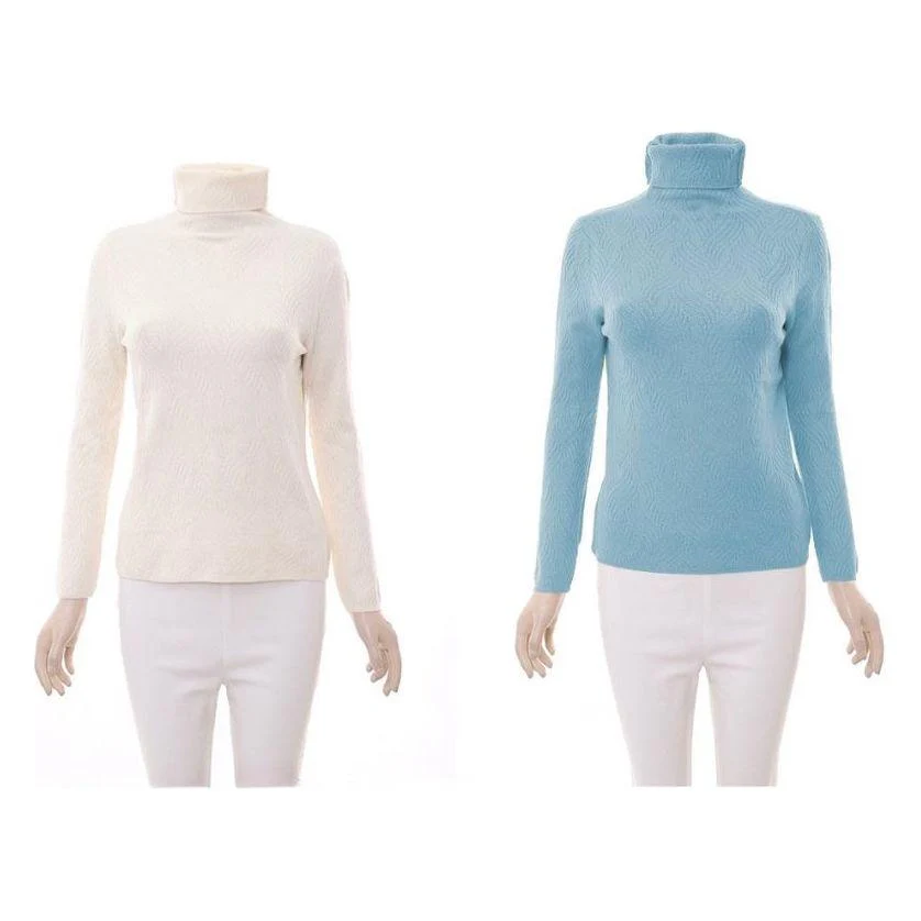Turtleneck Ribbed Knit Sweater - Image 6
