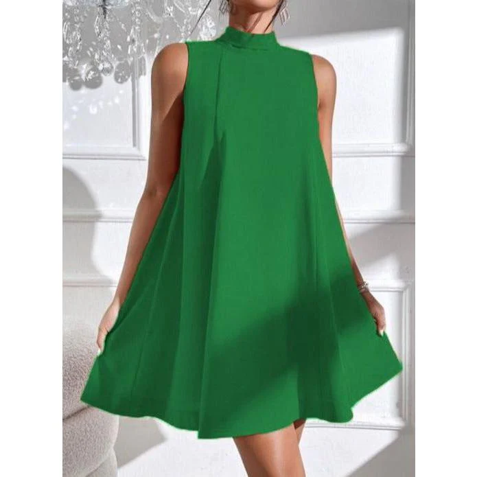 Turtleneck Sleeveless Dress - Image 5