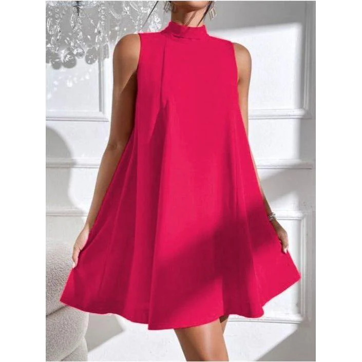 Turtleneck Sleeveless Dress - Image 6