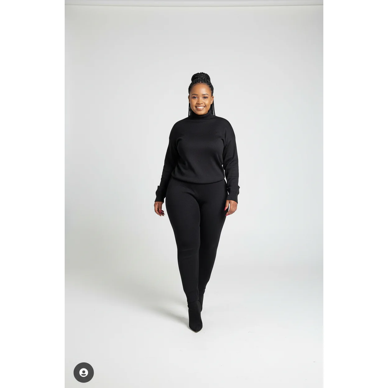 Turtleneck Winter Knitted Set
