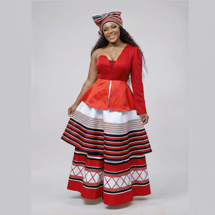 Umbhaco Xhosa Traditional Platted Fashion Dress