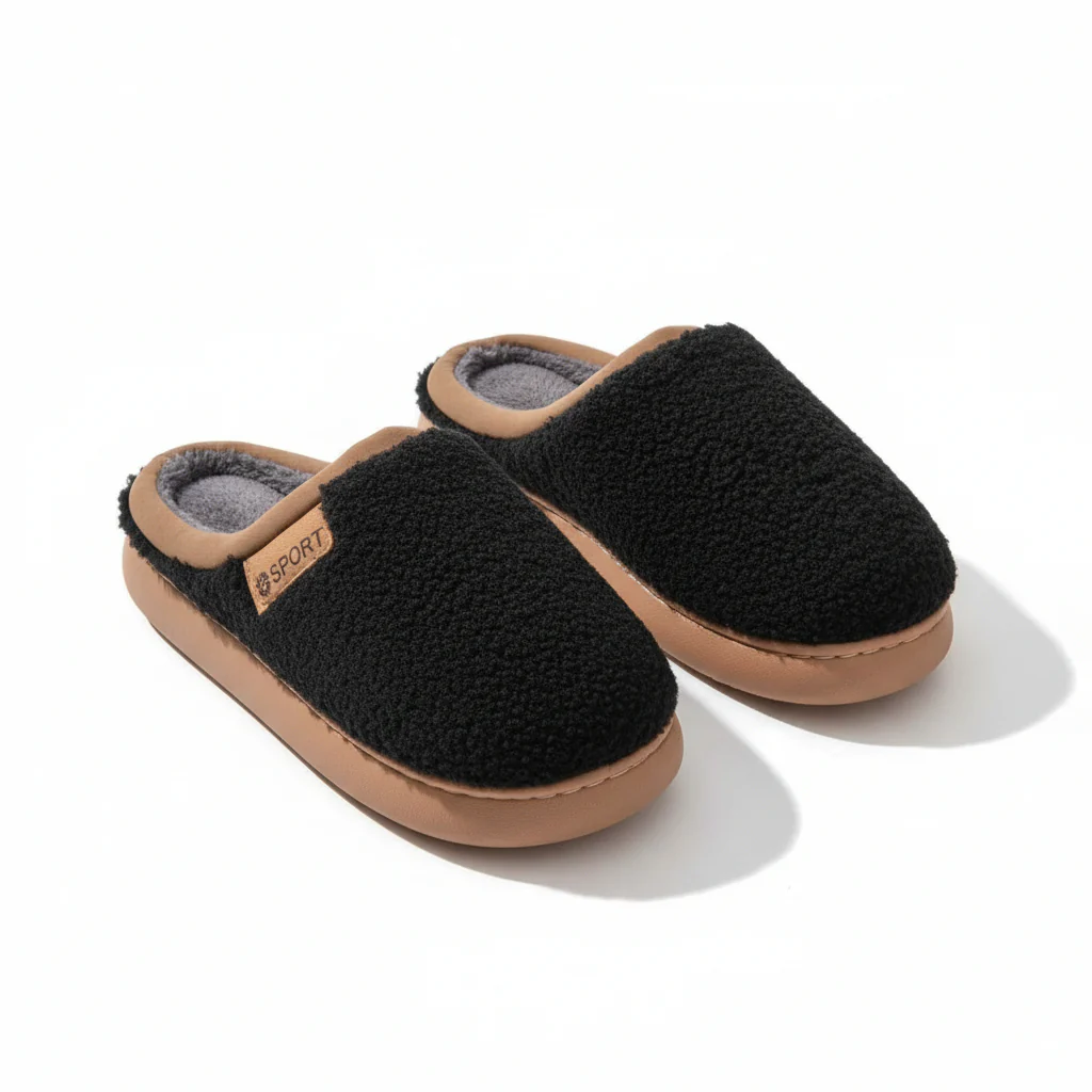 Unisex Cozy Plush Winter Slippers - Image 2