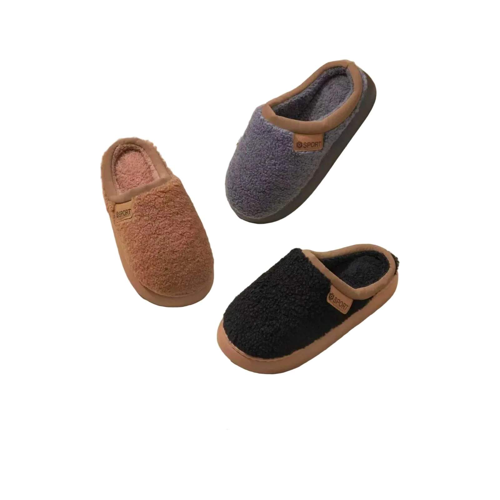 Unisex Cozy Plush Winter Slippers - Image 4