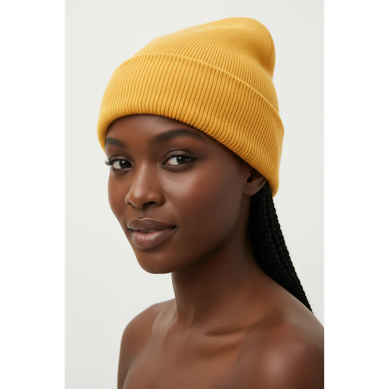 Unisex Winter New Big Head Wool Knitted Hat - Image 4