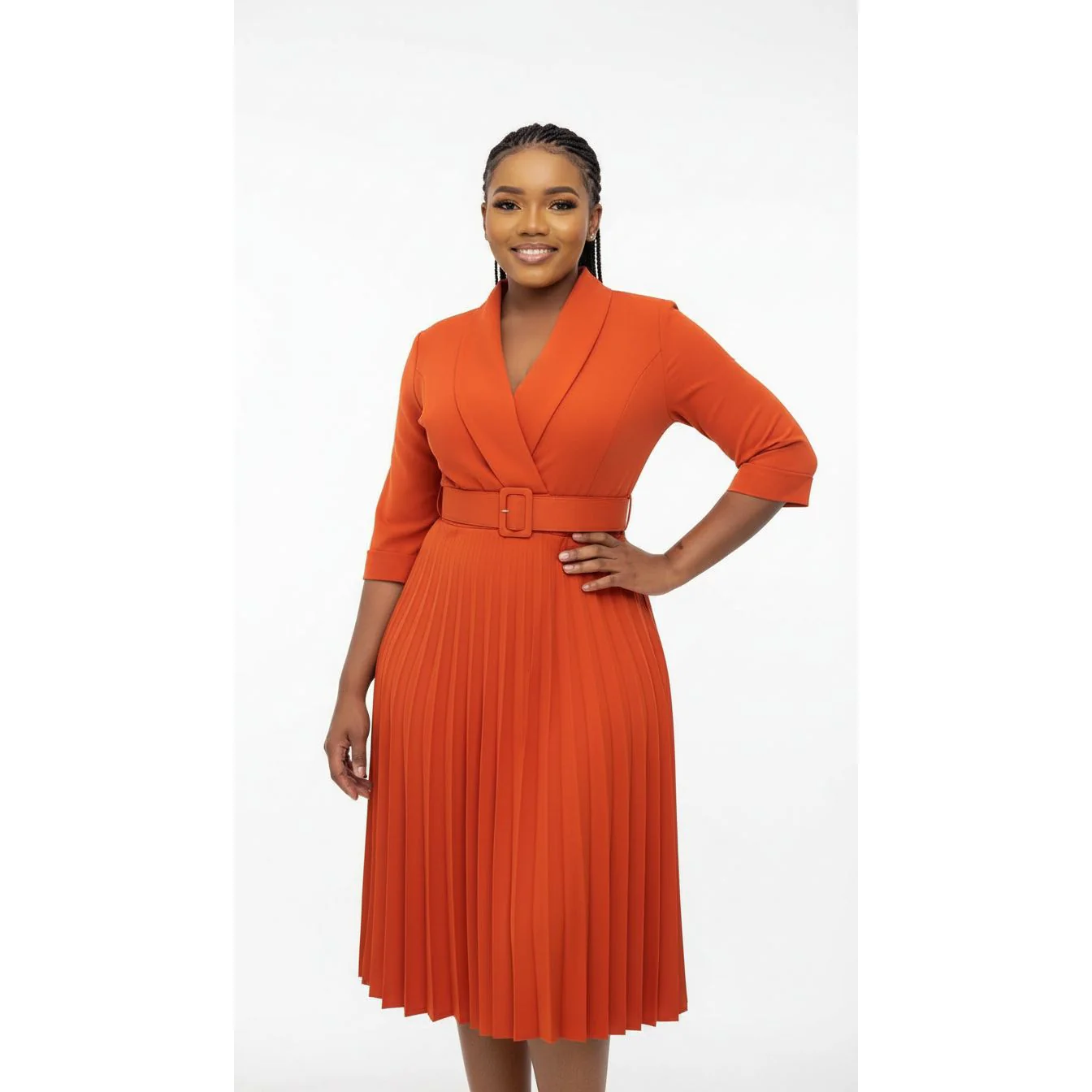 V-Neck Blazer Style Dress