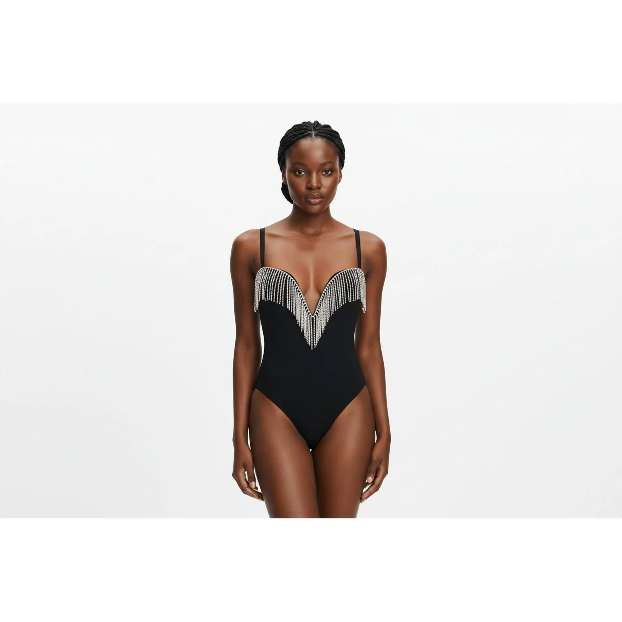 V-Neck Fringe Detailed Bodysuit - Image 6