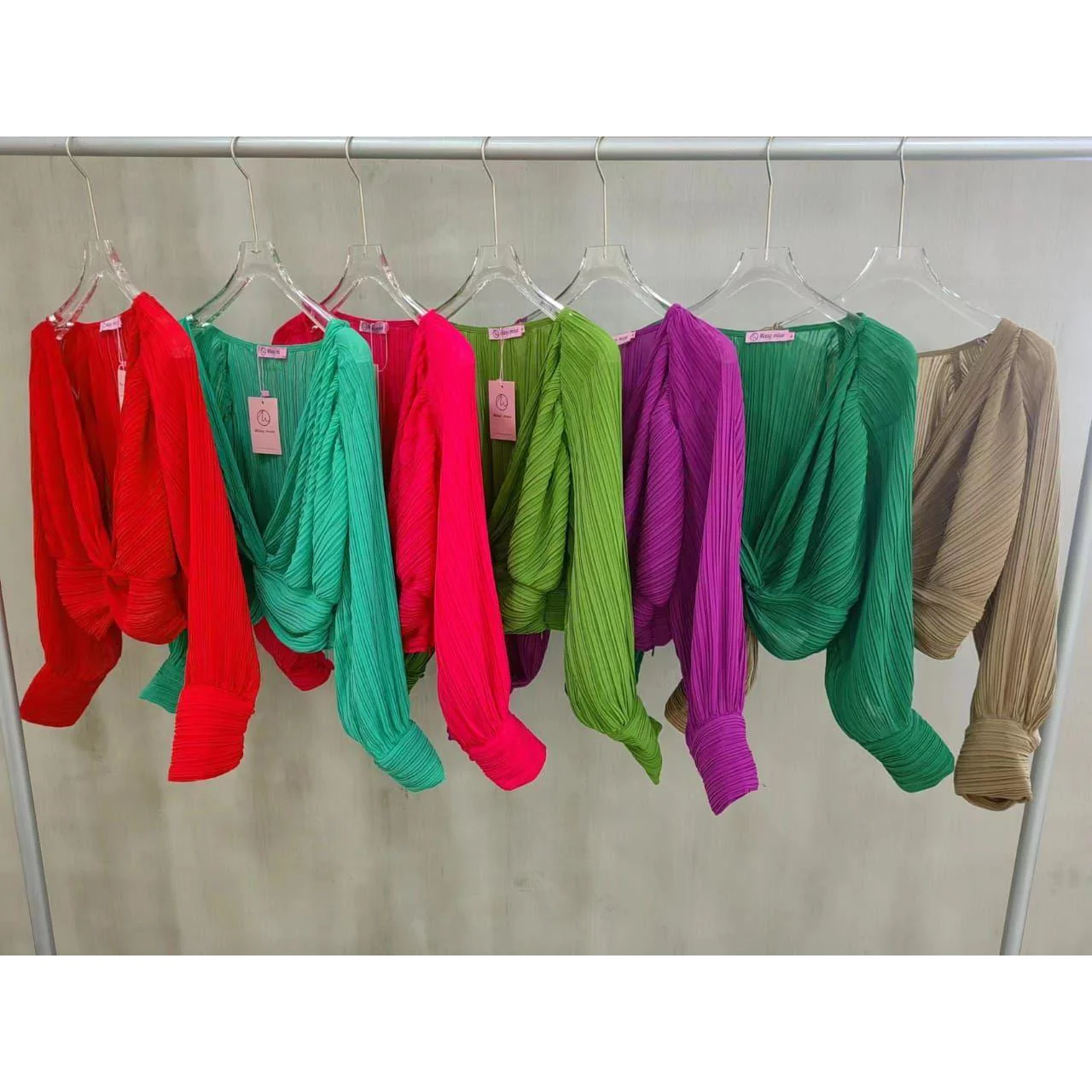 V Neck Mesh Blouse Cardigan Streetwear - Image 3