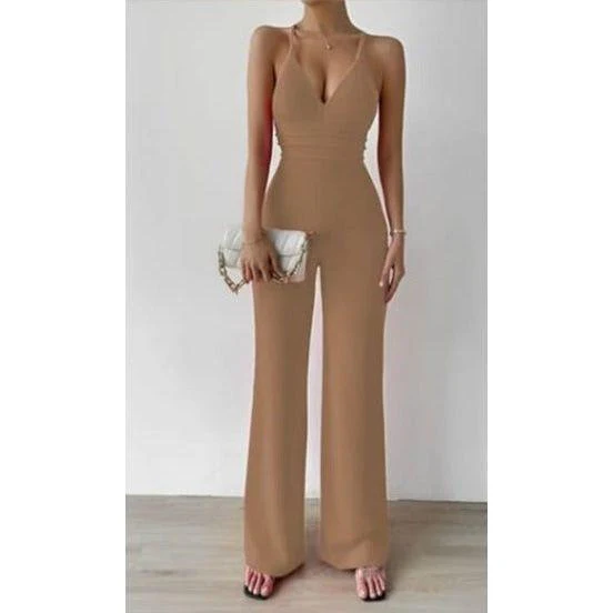 V-Neck Palazzo Jumpsuit - Image 5