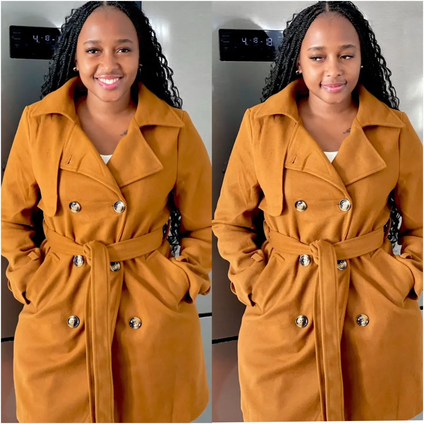 Vintage Buttoned Coat - Image 4