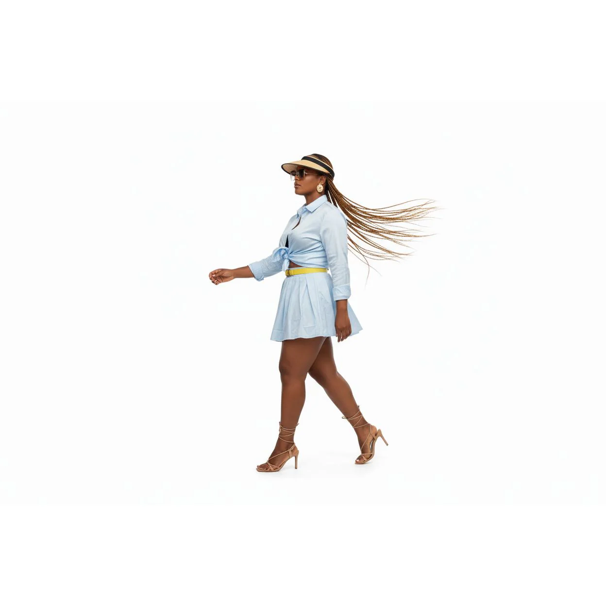Vintage Buttoned Top & Skirt Set - Image 2