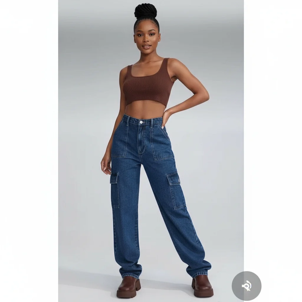 Vintage Cargo Denim Jean