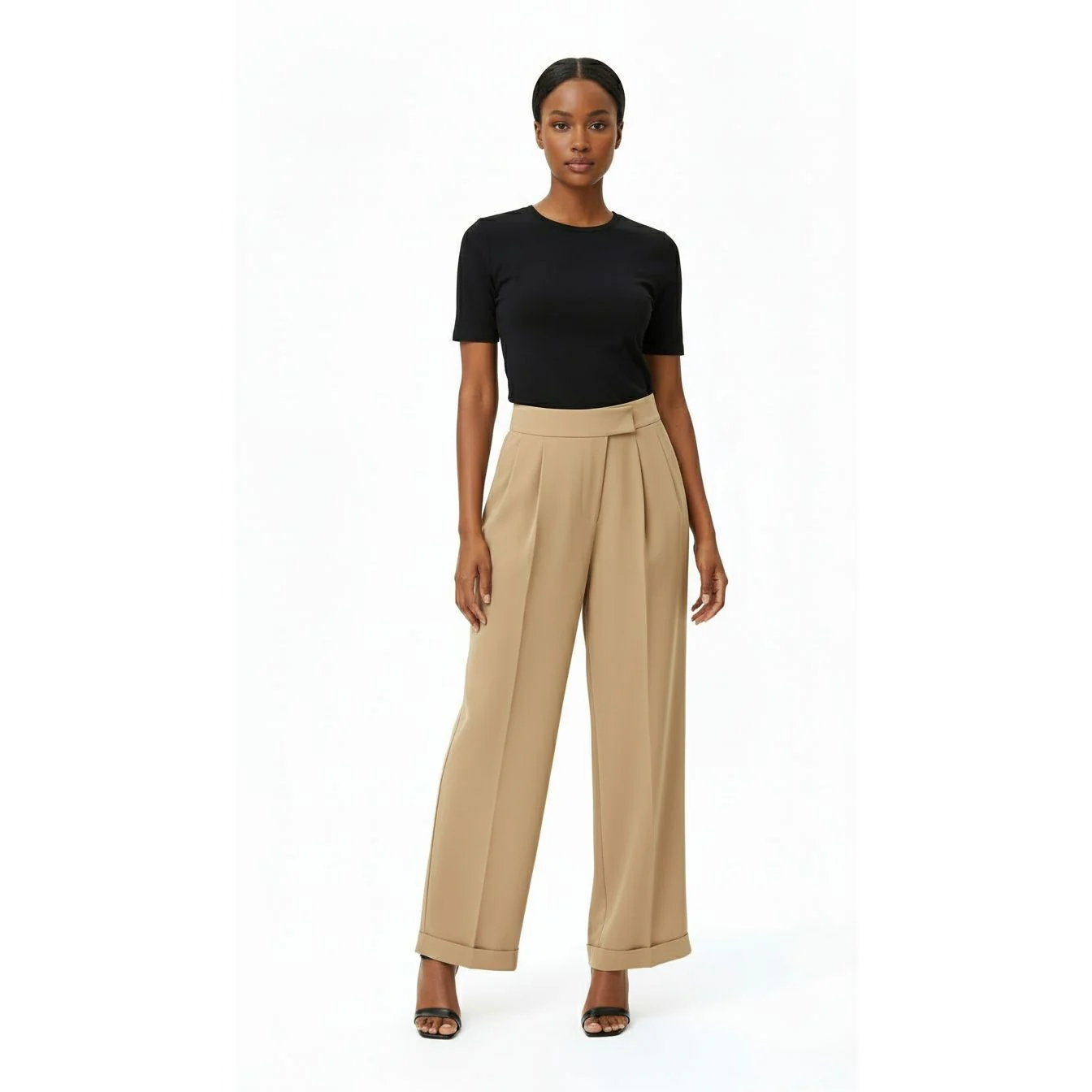 Vintage Chic Button Pencil Pants - Image 4