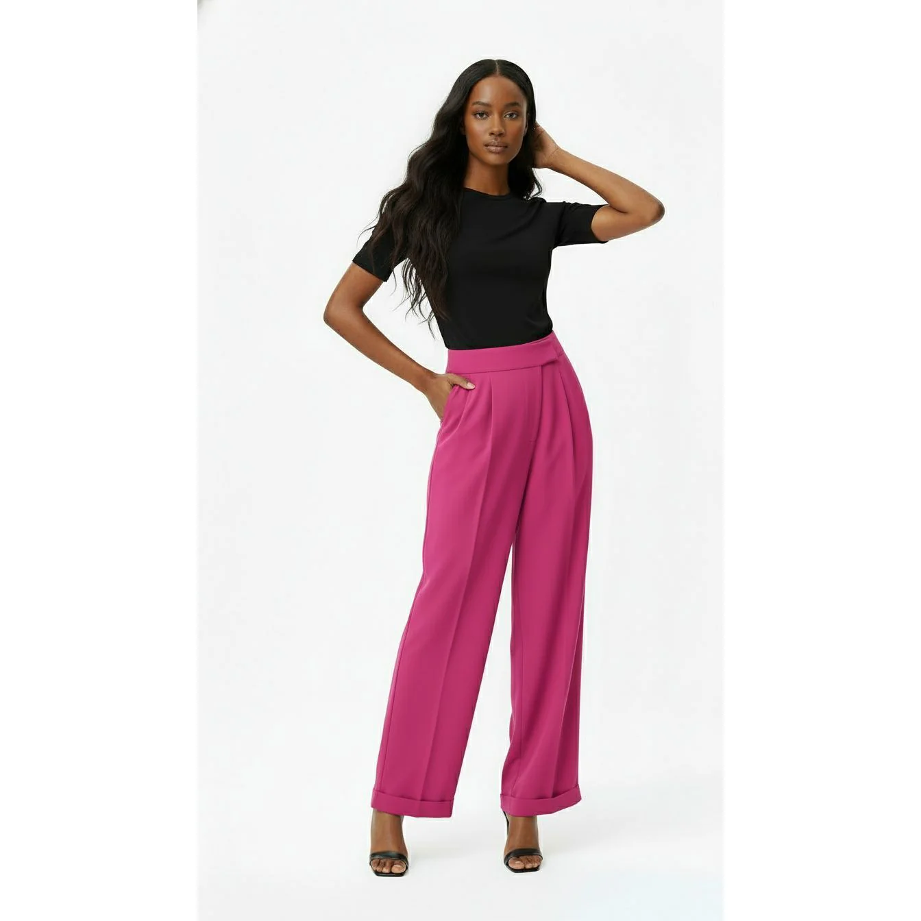 Vintage Chic Button Pencil Pants - Image 5