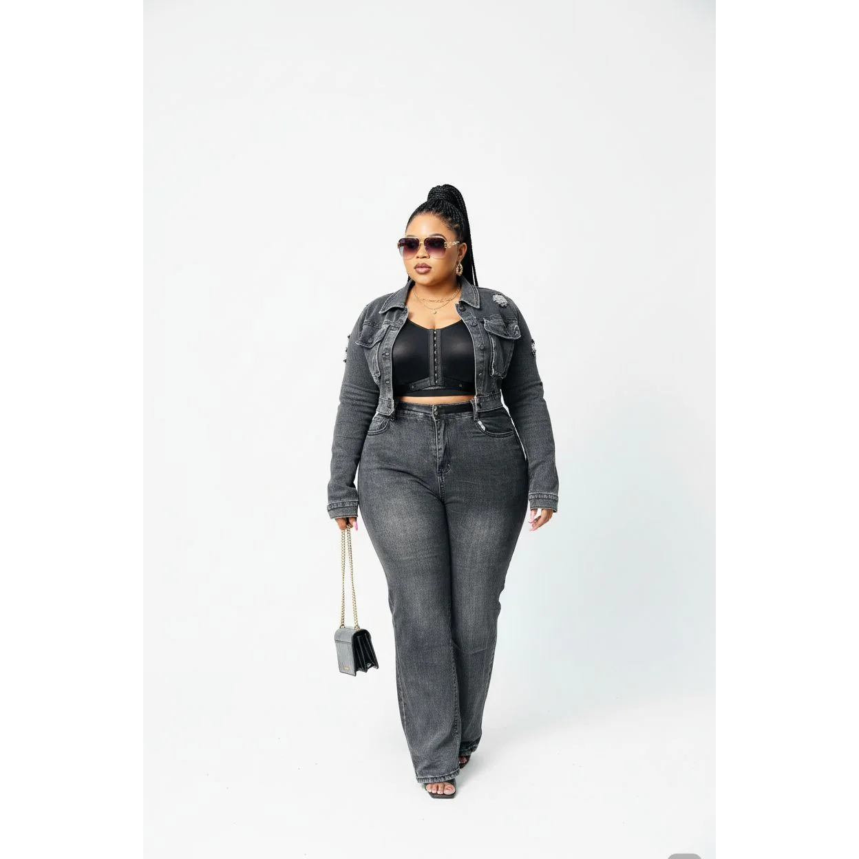 Vintage Denim Jacket & Pant Set - Image 2