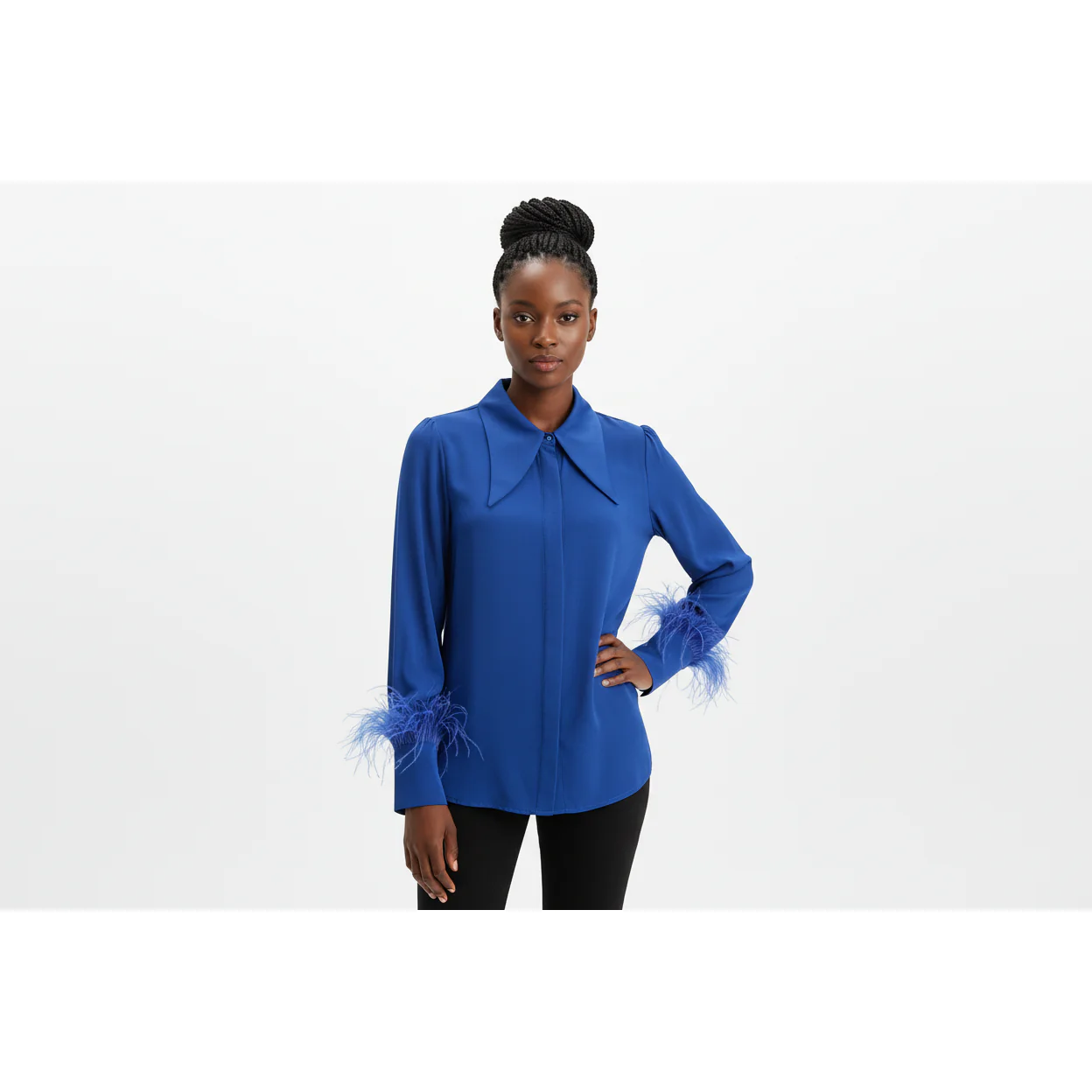 Vintage Feather Long Sleeve Shirt - Image 2