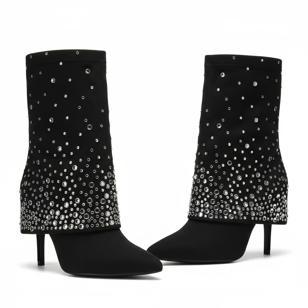 Vintage Glitter Heel Shoes. - Image 2