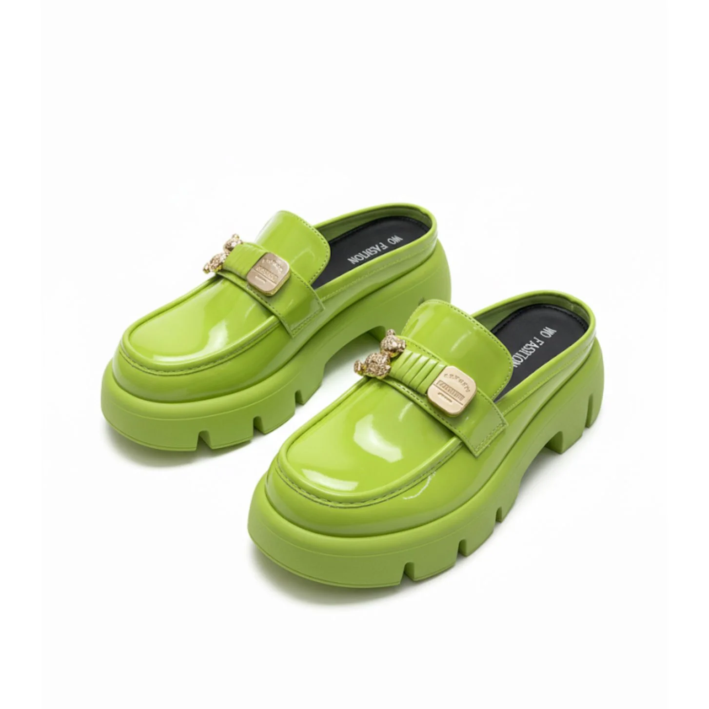 Vintage Glossy Flat Shoes