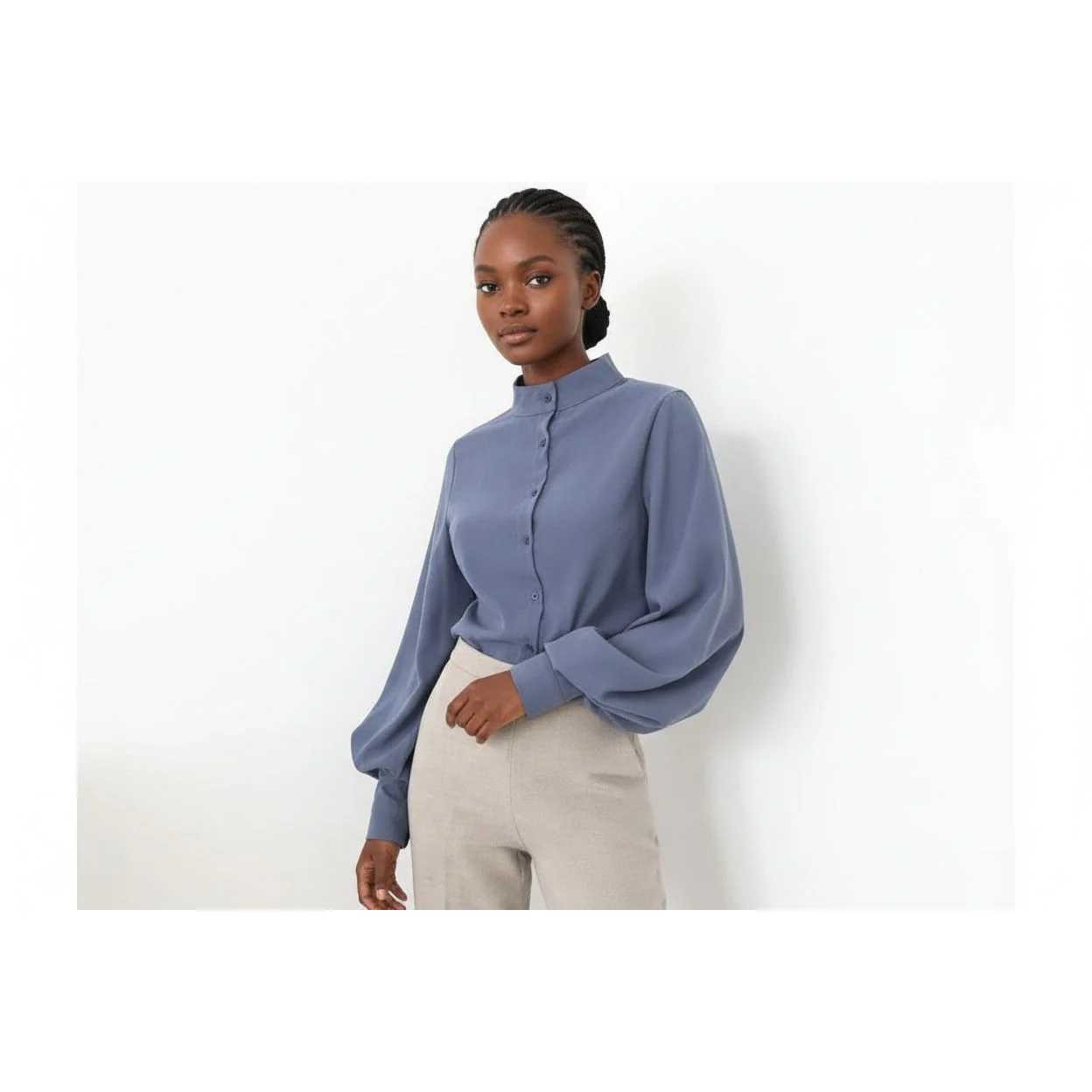 Vintage Lantern Sleeve Shirt - Image 2