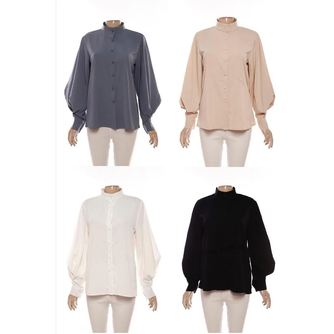 Vintage Lantern Sleeve Shirt - Image 7