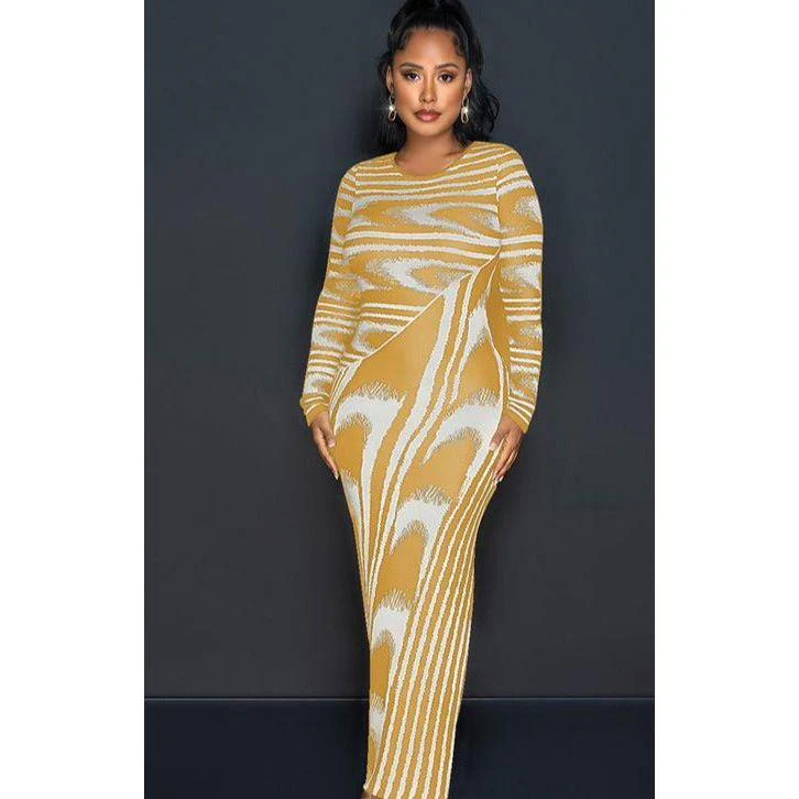 Vintage Long Sleeve Dress - Image 2