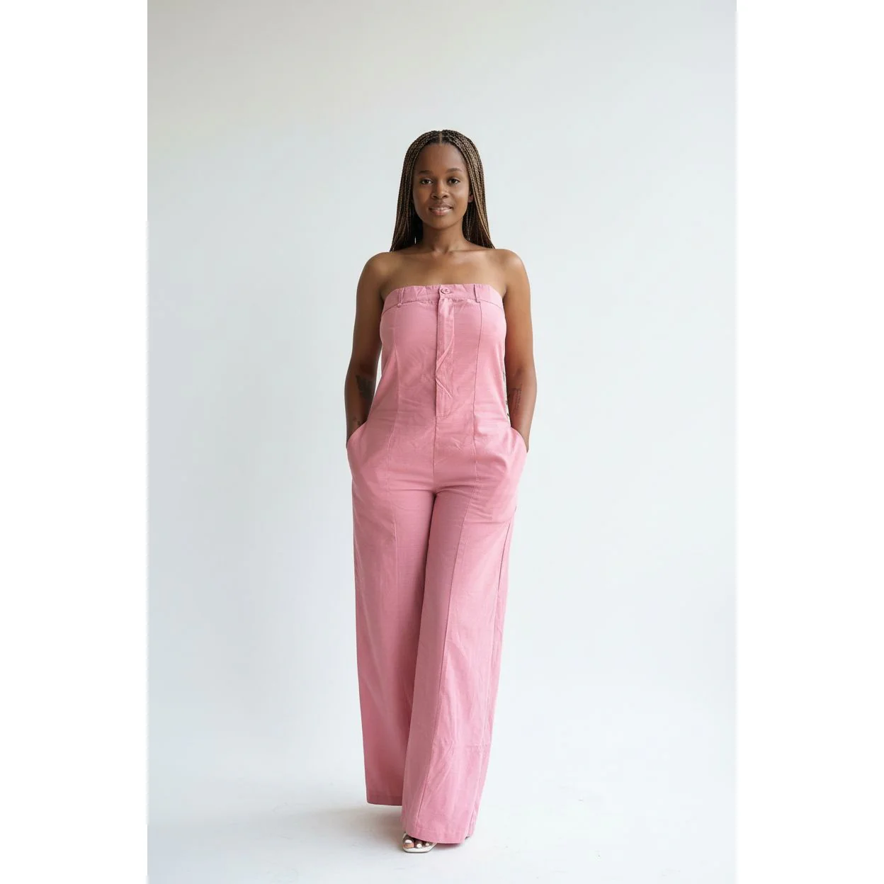 Vintage Off Shoulder Jumpsuit - Image 2