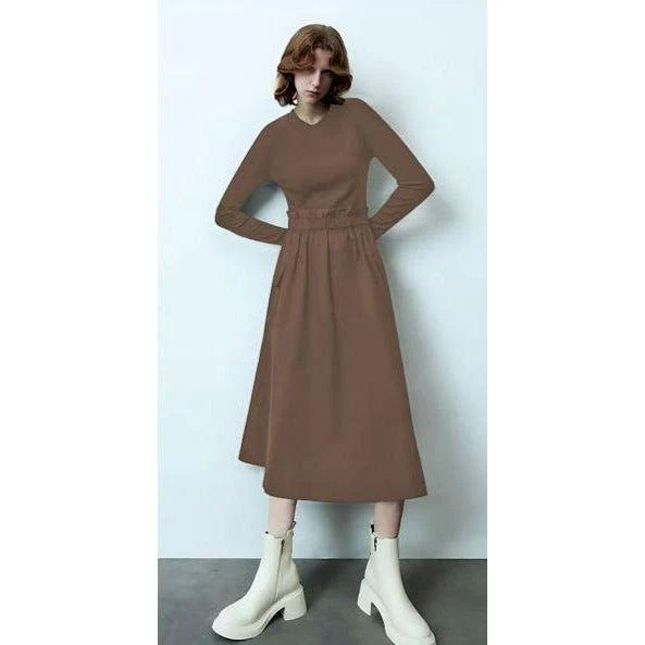 Vintage Round Neck Dress - Image 2