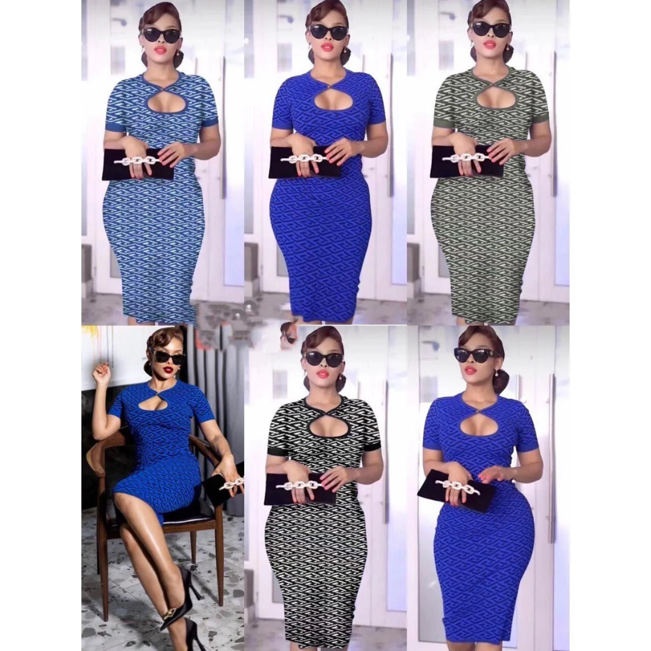 vintage short sleeve bodycon dress - Image 6