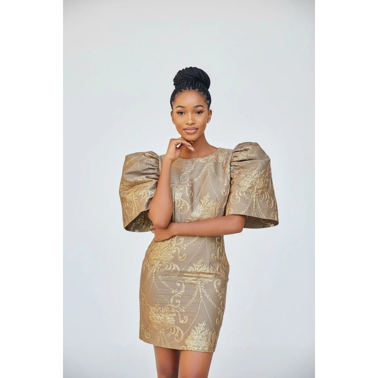 Vintage 3 Quater Sleeve Dress