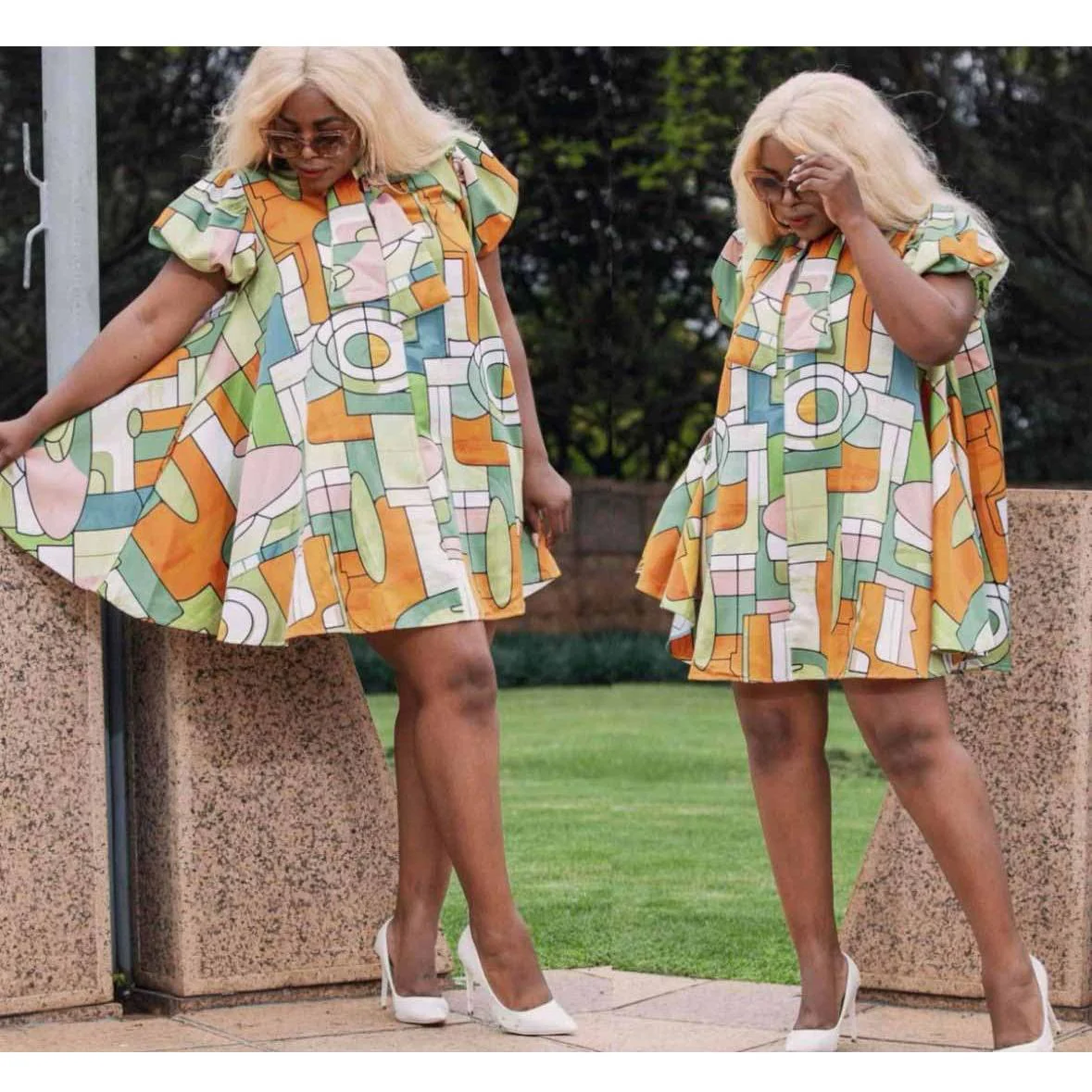 Vintage Short Sleeve Dress - Image 3